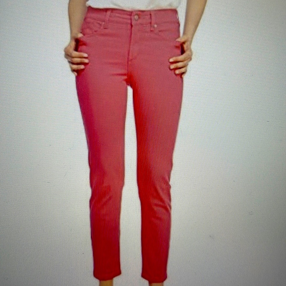 NYDJ Ankle Jeans Watermelon size 18 inseam 28” High Rise